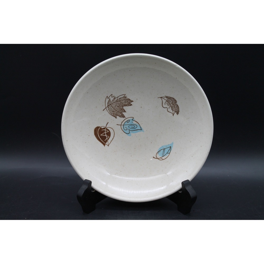 Vintage Royal China Falling Leaves 7.75" Bowl MCM Underglaze Made in USA